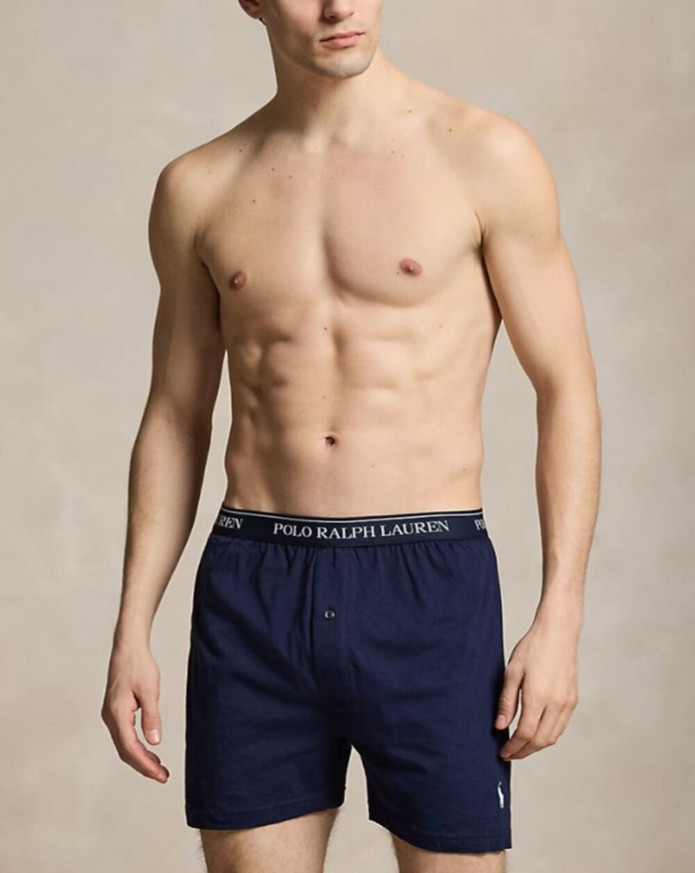 Polo Ralph Lauren Men's MD 3 Pack Classic Fit Cotton Knit Boxers Shorts B21-3